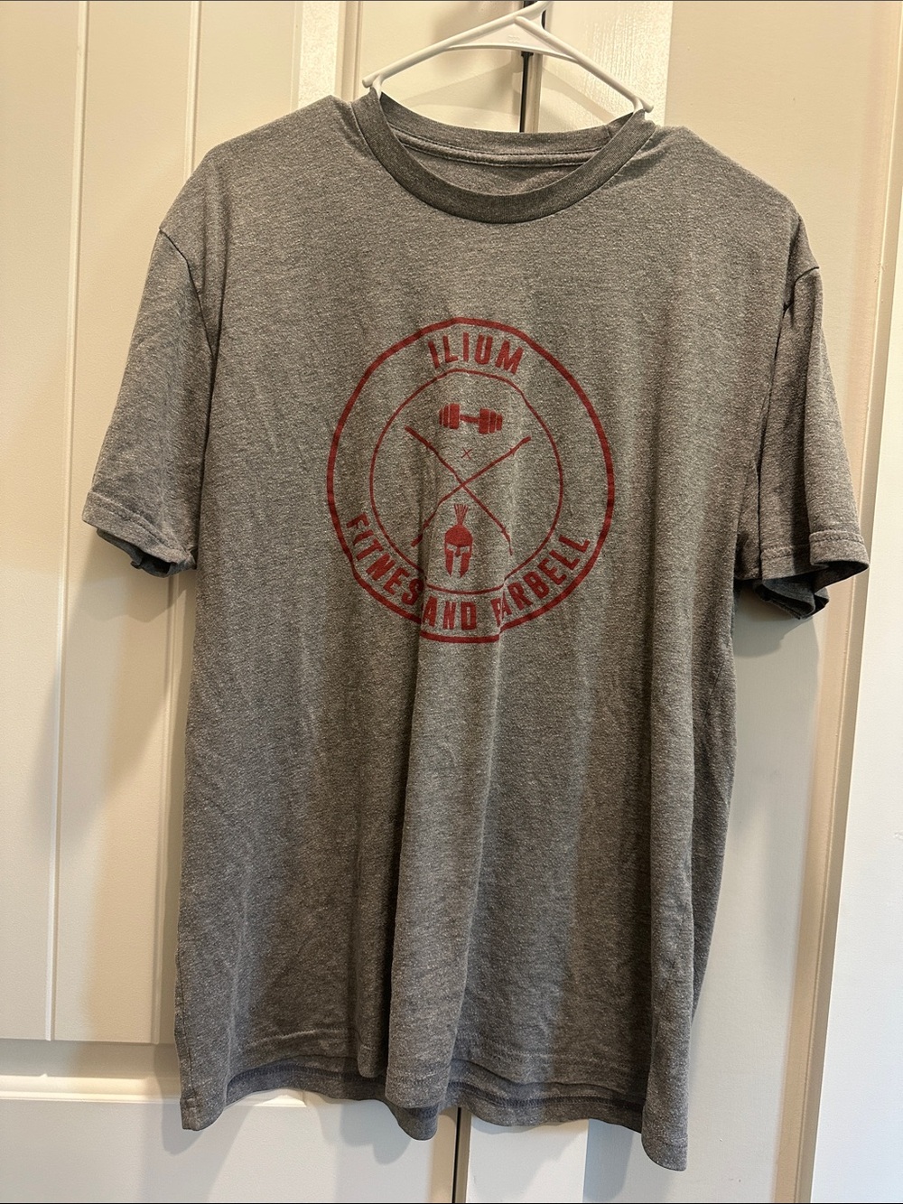 Fitness and Barbell Men's Gray Tee